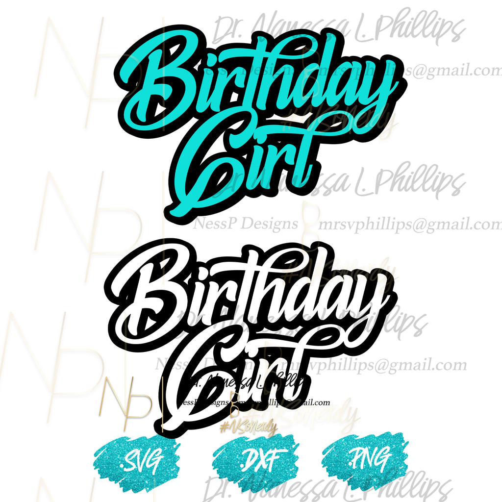 Birthday Girl Shadow (digital download)